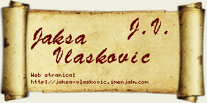 Jakša Vlašković vizit kartica